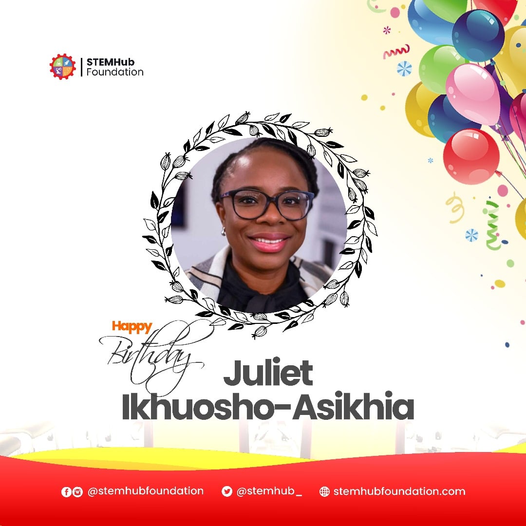 STEMHub_'s tweet photo. Happy Birthday to our esteemed former Director of Operations Juliet Ikuhoso-Asikhia

Your dedication, hard work, and leadership have left an indelible mark on our organization. https://t.co/cZohGtMqt6