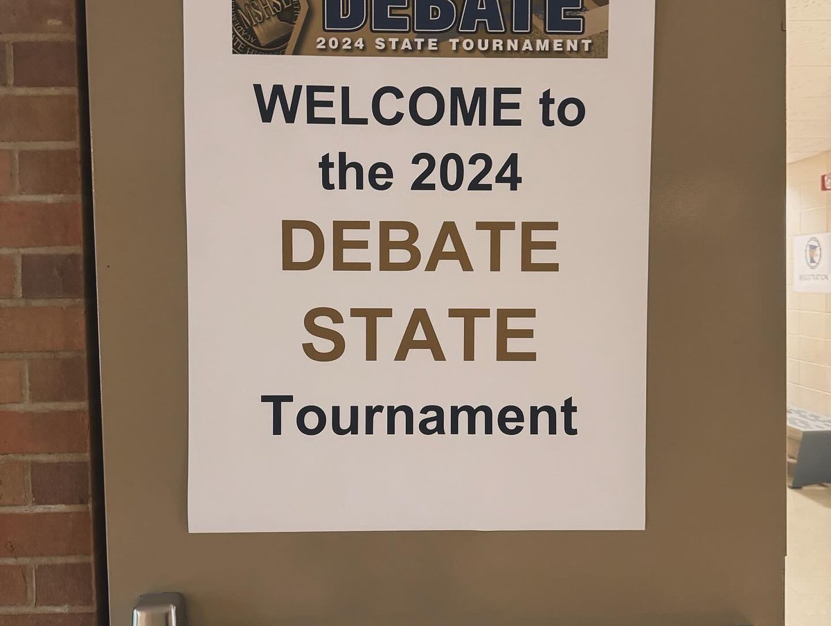 speechdebate192's tweet photo. Congrats to Farmington Debate on a great showing at the State Tournament. We may have missed clearing to quarters by 3 points, but we were debating hard to the end! You all are rock stars!! @rabaumann71 @tigerfarmington https://t.co/Xy0Rqa3Ui8