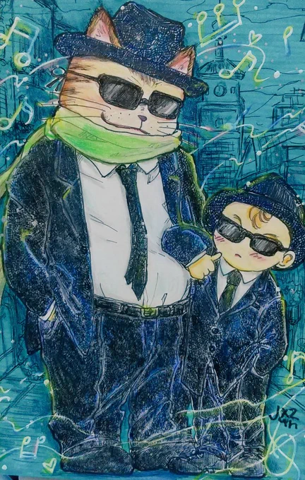 …           相棒   #イラスト    おはようございます   今日も良き日に