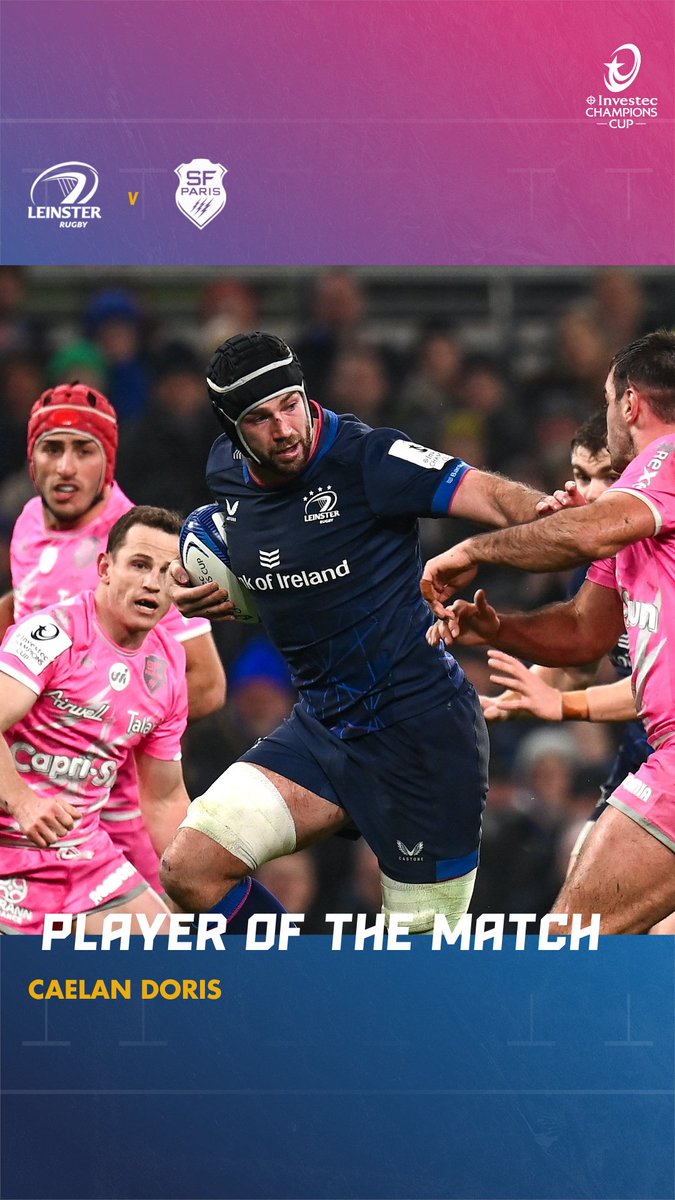 🏅 Tonight's Player of the Match...

Caelan Doris 💪

#LEIvSTA #FromTheGroundUp