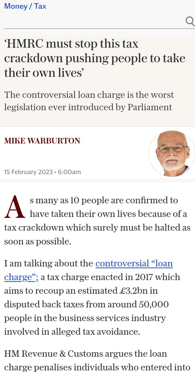 RobinCaunce's tweet photo. #LoanChargeScandal #loancharge a good article written by Mike Warburton in Feb 2023 for The Telegraph @Telegraph 

House of Commons debate on theb18th Jan. Please speak out for victims. https://t.co/vqK5m0HOU2