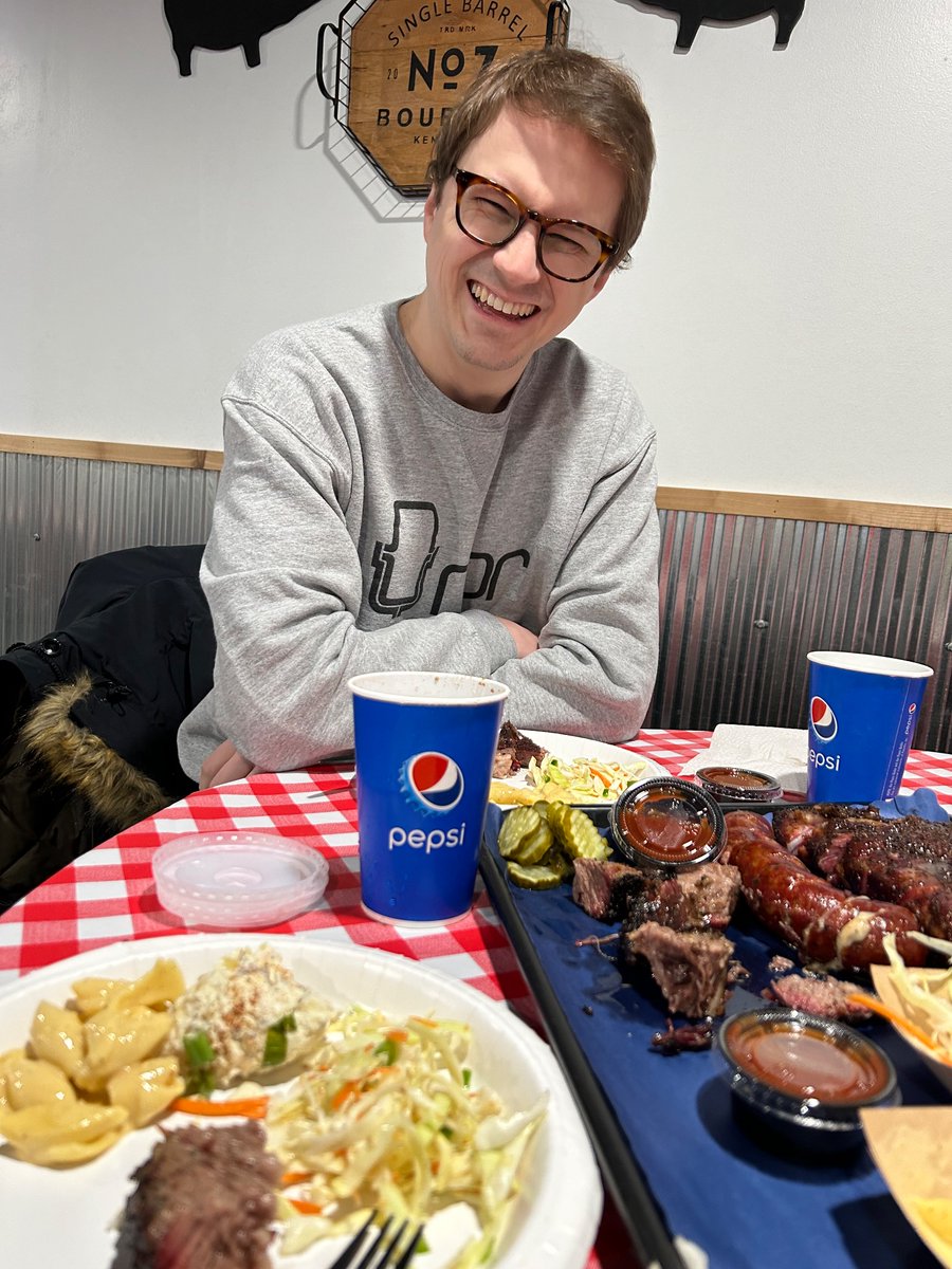 First new BBQ meal of 2024 in the books! Harp Barbecue in Raytown, MO (guest starring @brandonetc)