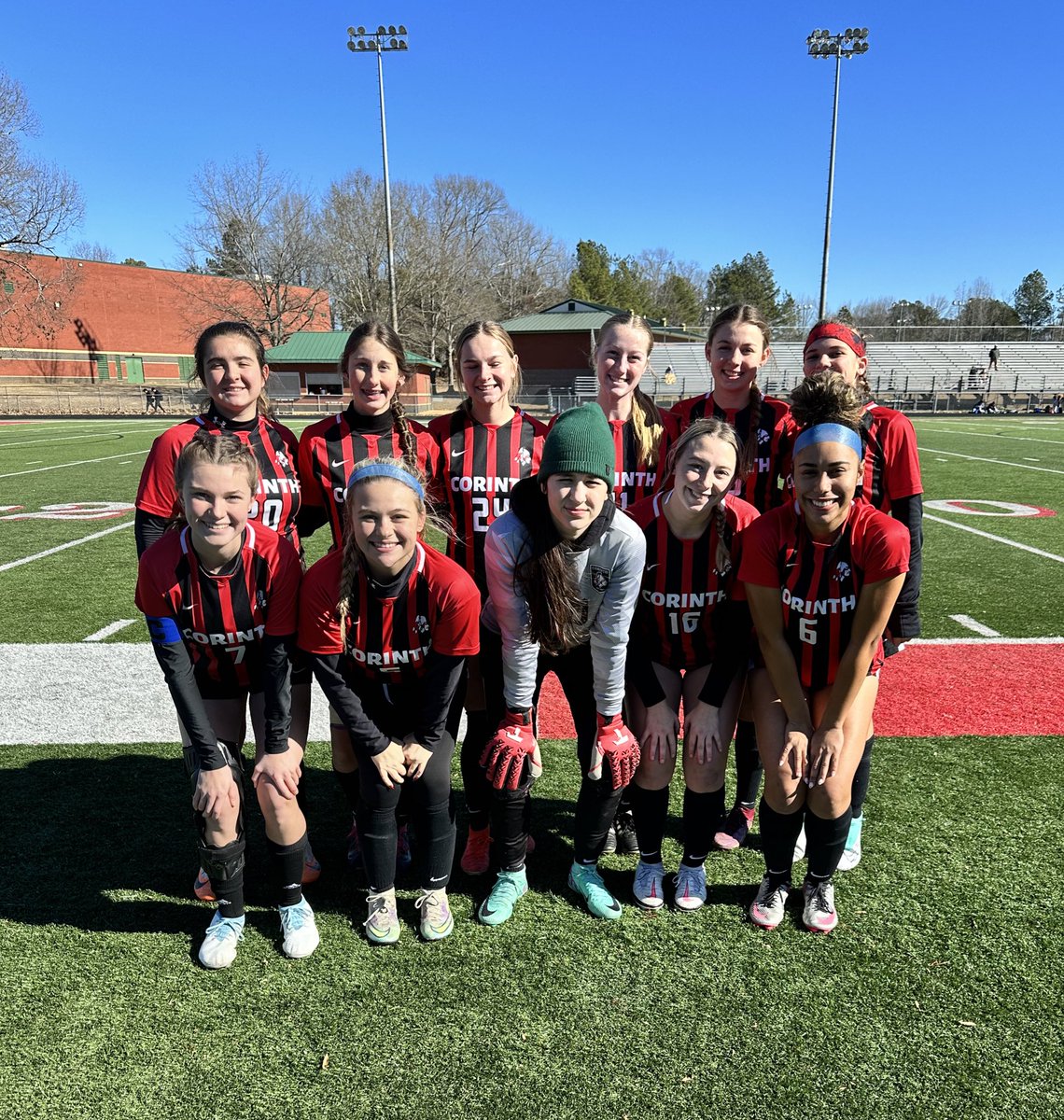 soccerCorinth's tweet photo. Girls Starting XI and stats in 7-0 win over WP on Senior Day:

Goals:
Maddie Gray 3
Lainey Briggs
Madison Gates
Lidde Moss
Olivia Johnson

Assists:
Maddie Gray 3
Rachel Williams
Madison Gates

Clean Sheet: Haley Guare and Marleigh Brooks combined in the goal.

Perfect day!

💯⚽️ https://t.co/SPNg1eIK99