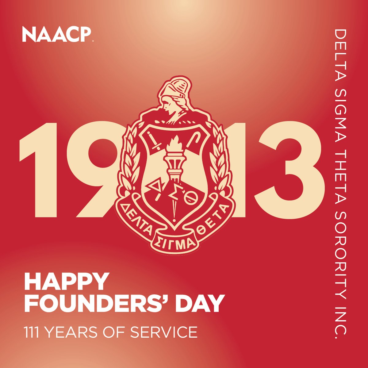 Happy Founders' Day to the sisters of @dstinc1913! #DeltaSigmaTheta