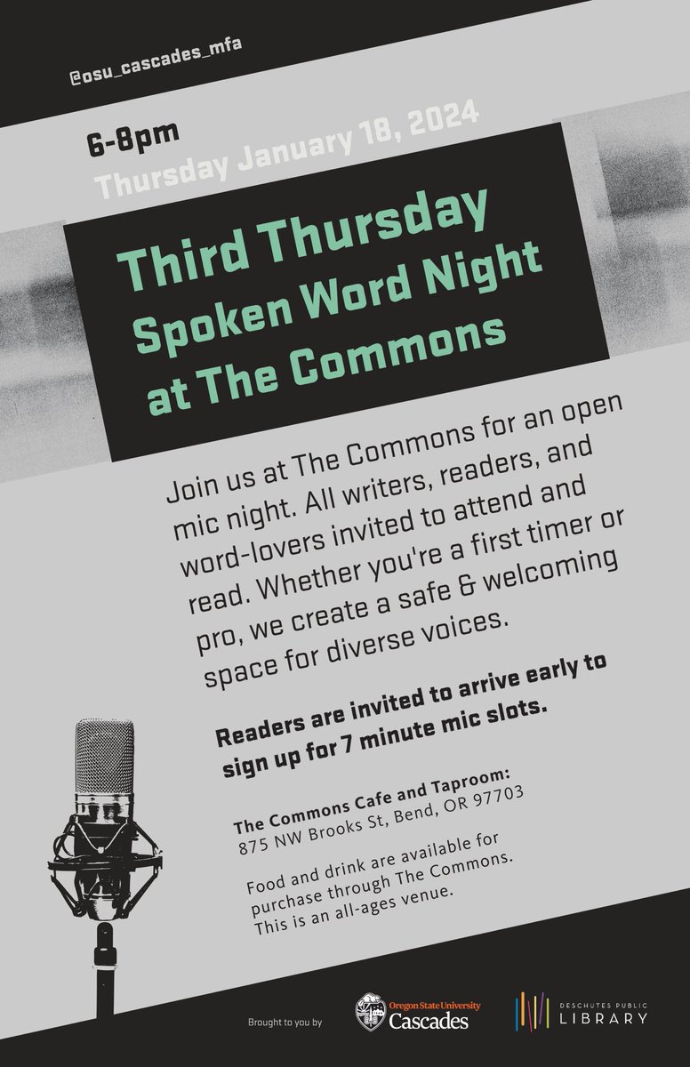 OSU Cascades MFA tweet media