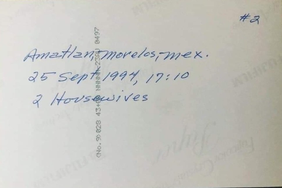 naturallaw2029's tweet photo. Photo of beamship in Mexico taken by Colonel Wendelle Stevens. The photo was taken on September 25th, 1994, over Amatlán, Morelos, Mexico. Wendelle’s handwriting on the backside of the photograph.
Credit: Dustin Schutta https://t.co/pgVglioABx