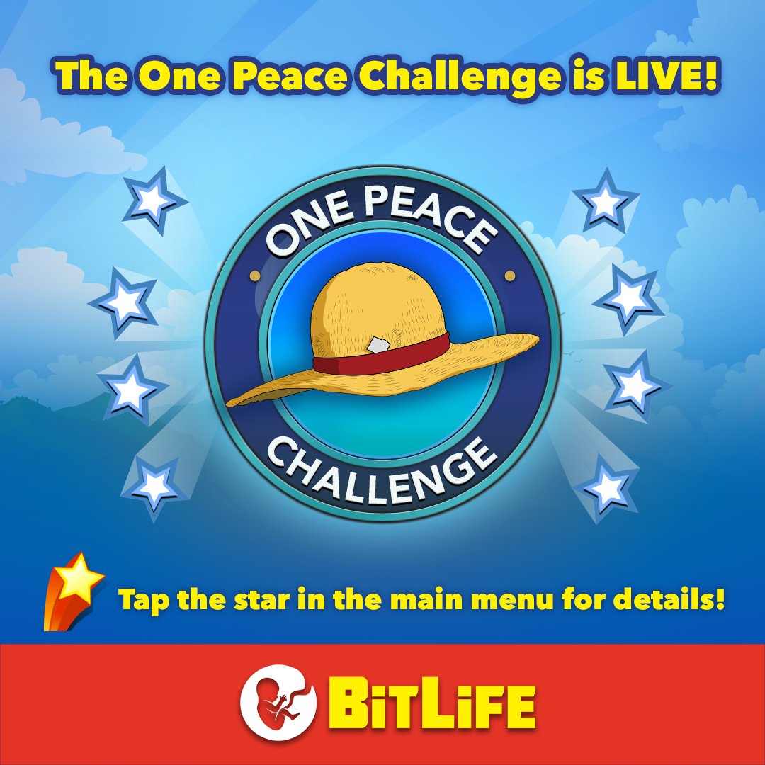 Time to get your hands on a Devil Fruit, Bitizens! The One Peace Challenge is LIVE! 🏴‍☠️ #BitLifeChallenge