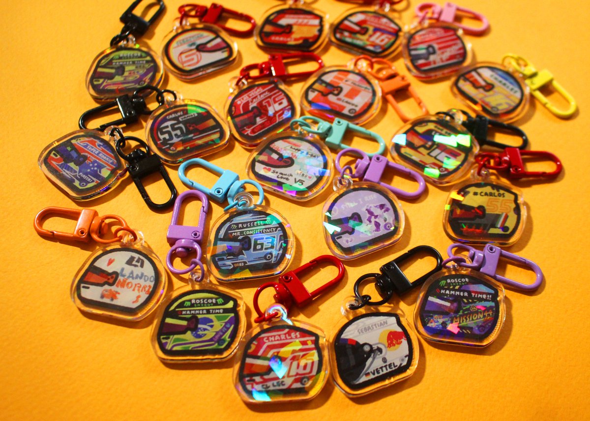 hyonibeee's tweet photo. RT appreciate
🌟F1 Drivers mini helmet holographic acrylic keychains Pre-orders🩷🥰
Buy one keychain and get one sticker as a pre-order special gift🎁😋

end date: ~1/17 23:59GMT (subject to change)⚠️
💜Link: https://t.co/6LlejLjjMm 💜
Sorry for the limited shipping countries🥹 https://t.co/7cn7EcJEdK