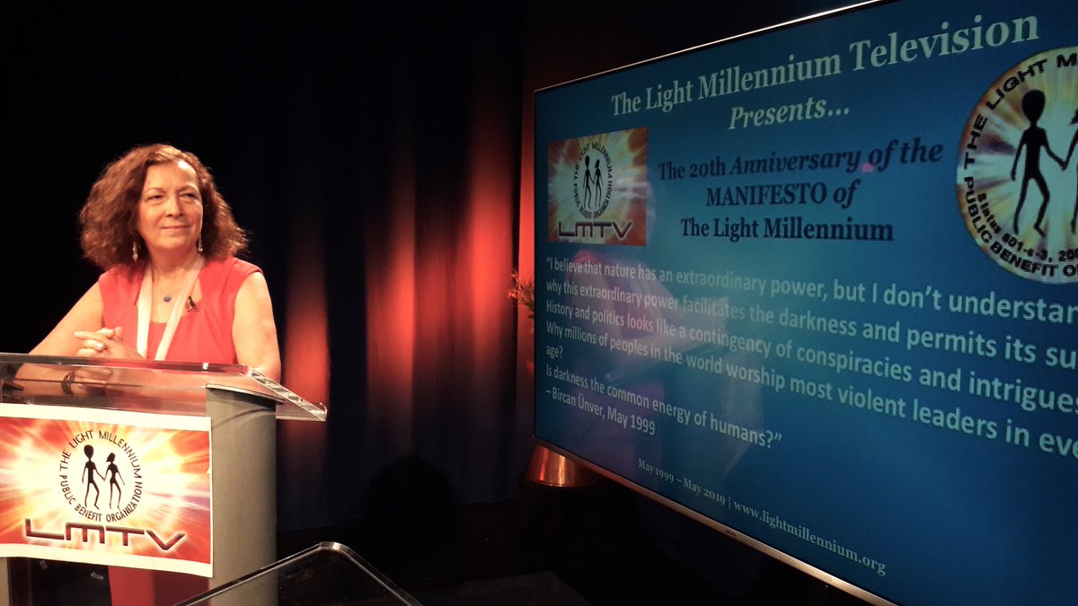 lightmillennium's tweet photo. Today, the #LightMillenniumTV Series is at 24! 
Launched at #QPTV studio on JAN. 13, 2000.
The photos are from the 20th Annv. of the #Lightmillennium's #Manifesto through a studio recording at @qptv on May 3, 2019! 
#BircanÜnver #LMTV #JonathonCummings 
Photos #ReneValdivia https://t.co/7B33DMJpXt