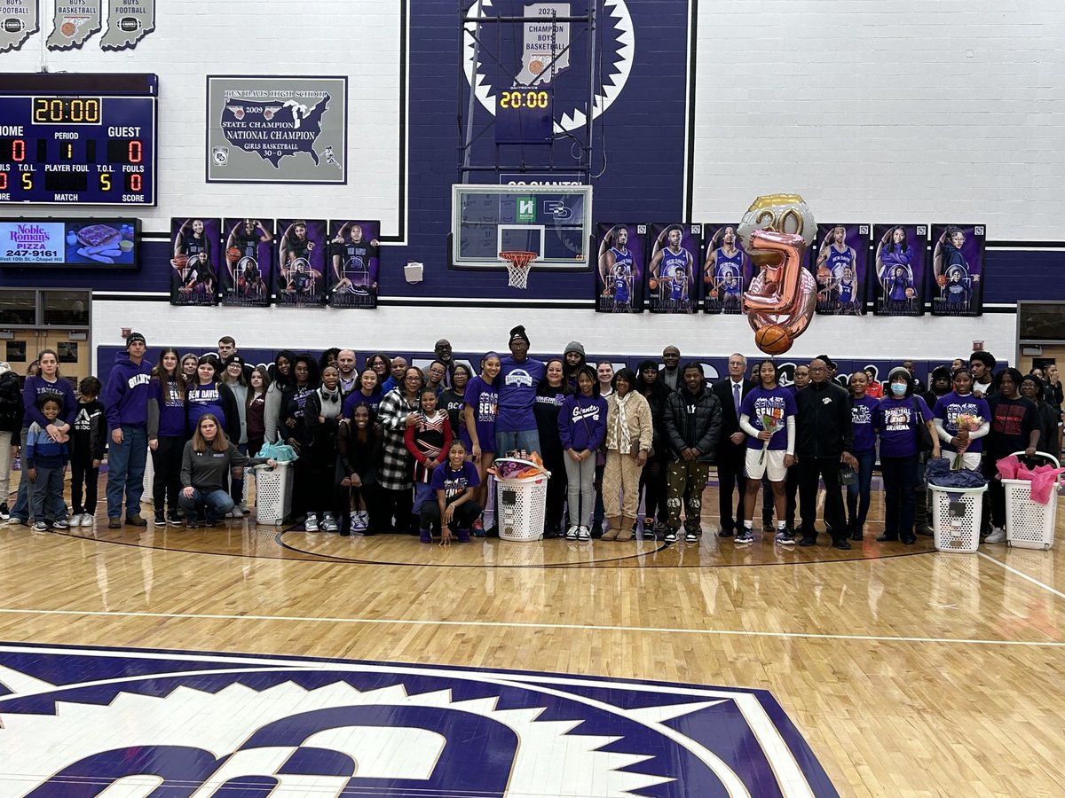 Congrats to the ⁦<a href="/BenDavisGBB/">Ben Davis Girls’ Basketball</a>⁩ seniors! 💜💜 ⁦<a href="/BenDavisHS/">Ben Davis High School</a>⁩ ⁦<a href="/GiantAthletics/">Ben Davis Giants</a>⁩