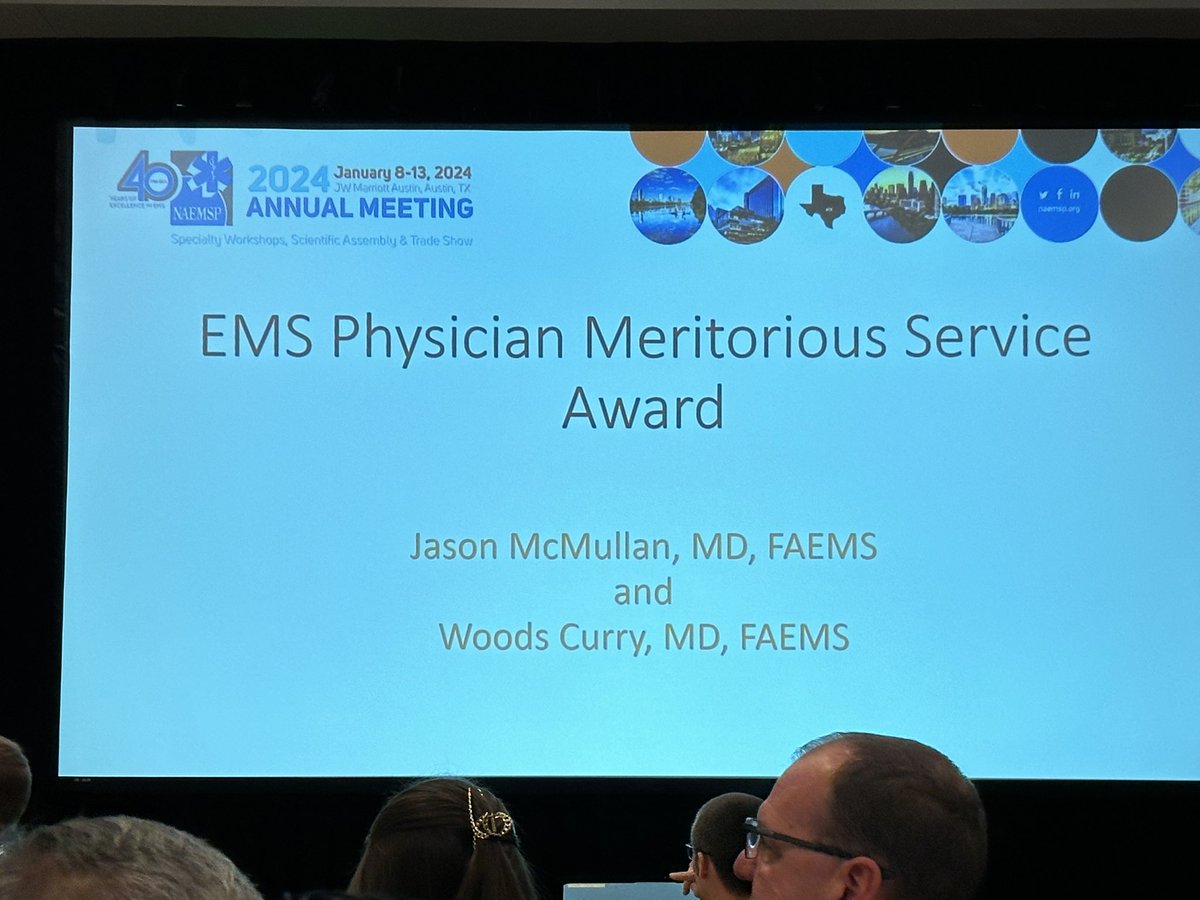 Congratulations Drs. Curry and McMullan on running the successful resuscitation seen around the world! @TamingtheSRU #NAEMSP2024