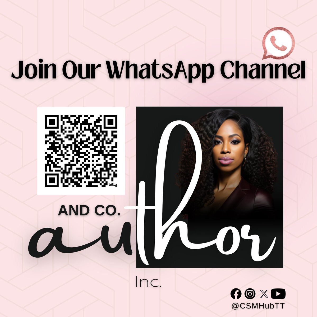 CaribBookMarket's tweet photo. #WhatsAppChannel Welcome to THE AUTHOR INC &amp; CO. WhatsApp Channel | Here you'll find #BookMarketing and #LiteraryPublicity information, tips, special offers &amp; news for authors &amp; publishers
•
#AuthorIncCo #CSMHubTT #AuthorIncCompany
Click to Join>>>
https://t.co/RVcmeB4Qub https://t.co/pIuw16KrwJ