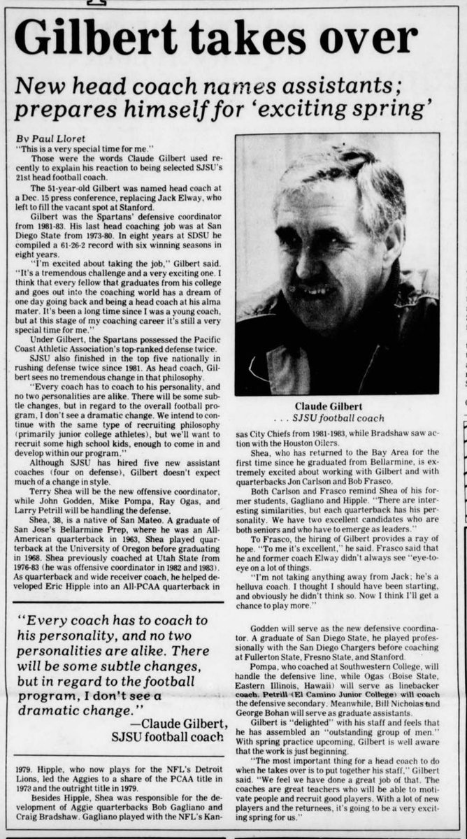 maleekdiaz's tweet photo. The man was a legend. 

Former @ShafterFootball head coach in the early 60’s

Head Coach for San Diego State and San Jose State. Won 2 conference championships with both teams and 1 bowl game in 1986 with San Jose State. 

Rest in peace to a legend. https://t.co/hHfASVBgJB