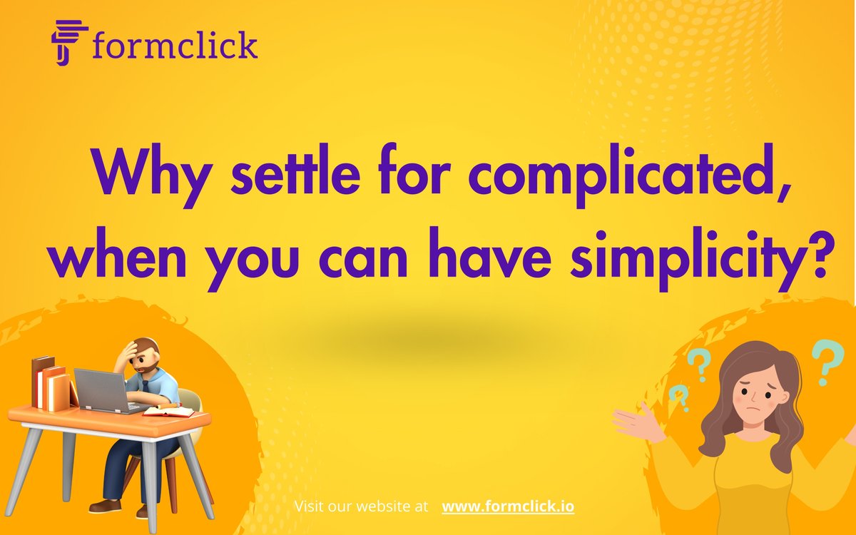 formclickoff's tweet image. Are you searching for an online form builder? Formclick is at your service. Connect with Formclick and create forms in few easy steps.
#formclick #formbuilder #automateworkflow #nocode #appbuilder #nocodeformbuilder #nocodeappbuilder
Visit Our Website at formclick.io