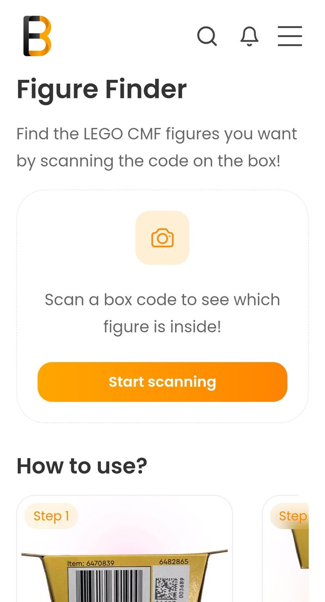 Falconbricks's tweet photo. Check this out: the Falconbricks Figure Finder!

A neat little tool to get any CMF figure you want despite the boxes. 

Simply scan the QR code on a CMF box and it will show you what's inside!

Now available on the Falconbricks website and app.

#lego #minifigures https://t.co/dw8BSxToRE