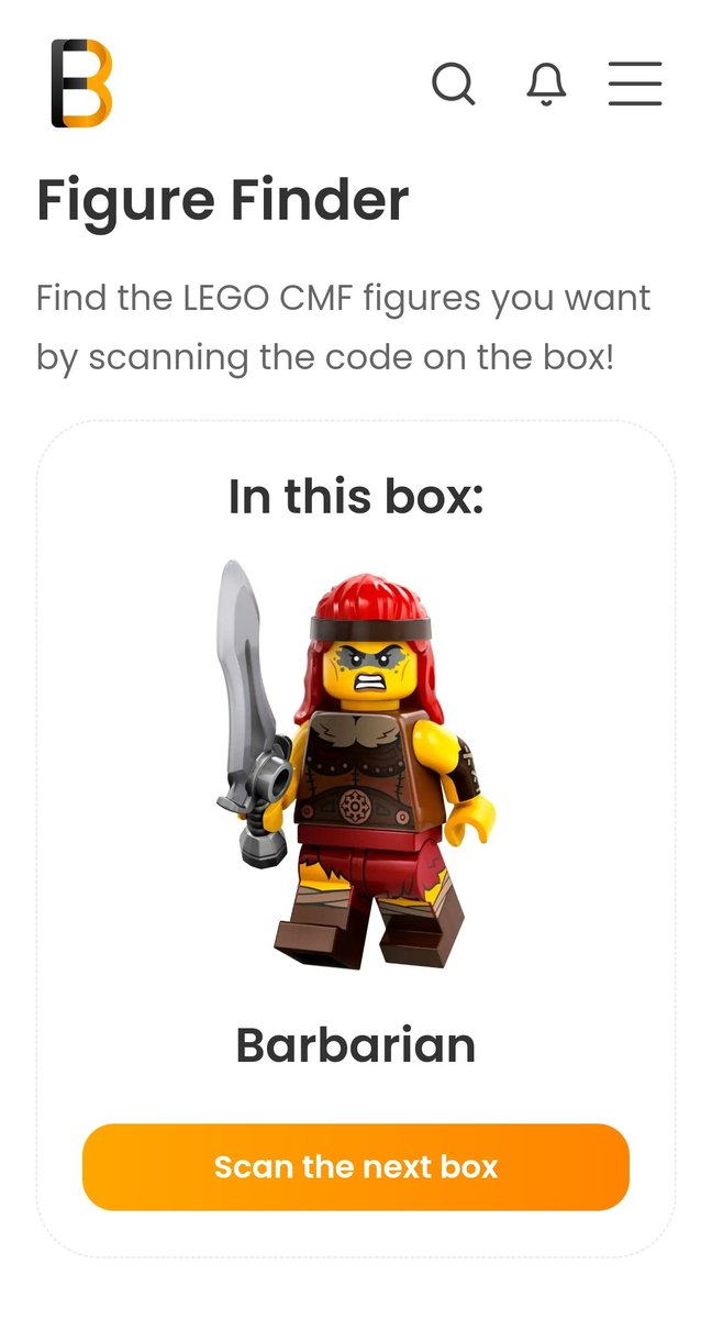 Falconbricks's tweet photo. Check this out: the Falconbricks Figure Finder!

A neat little tool to get any CMF figure you want despite the boxes. 

Simply scan the QR code on a CMF box and it will show you what's inside!

Now available on the Falconbricks website and app.

#lego #minifigures https://t.co/dw8BSxToRE
