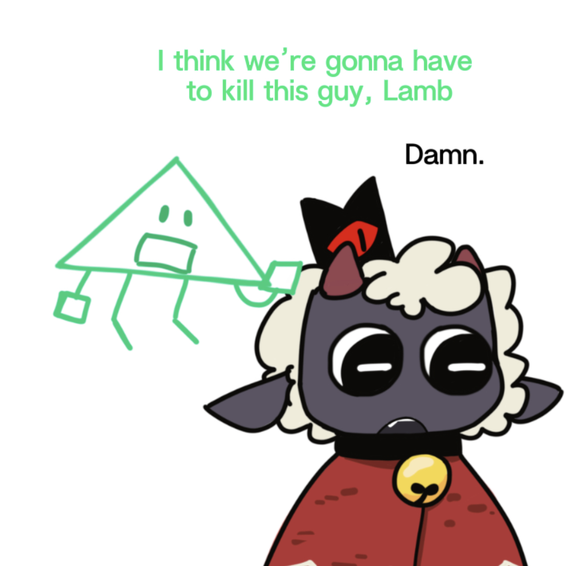 Tobfoolery's tweet photo. this is the first cult of the lamb fanart I've made

[ #aib #oodle #cultofthelamb #cotl ] https://t.co/Z4tEGVDxVv