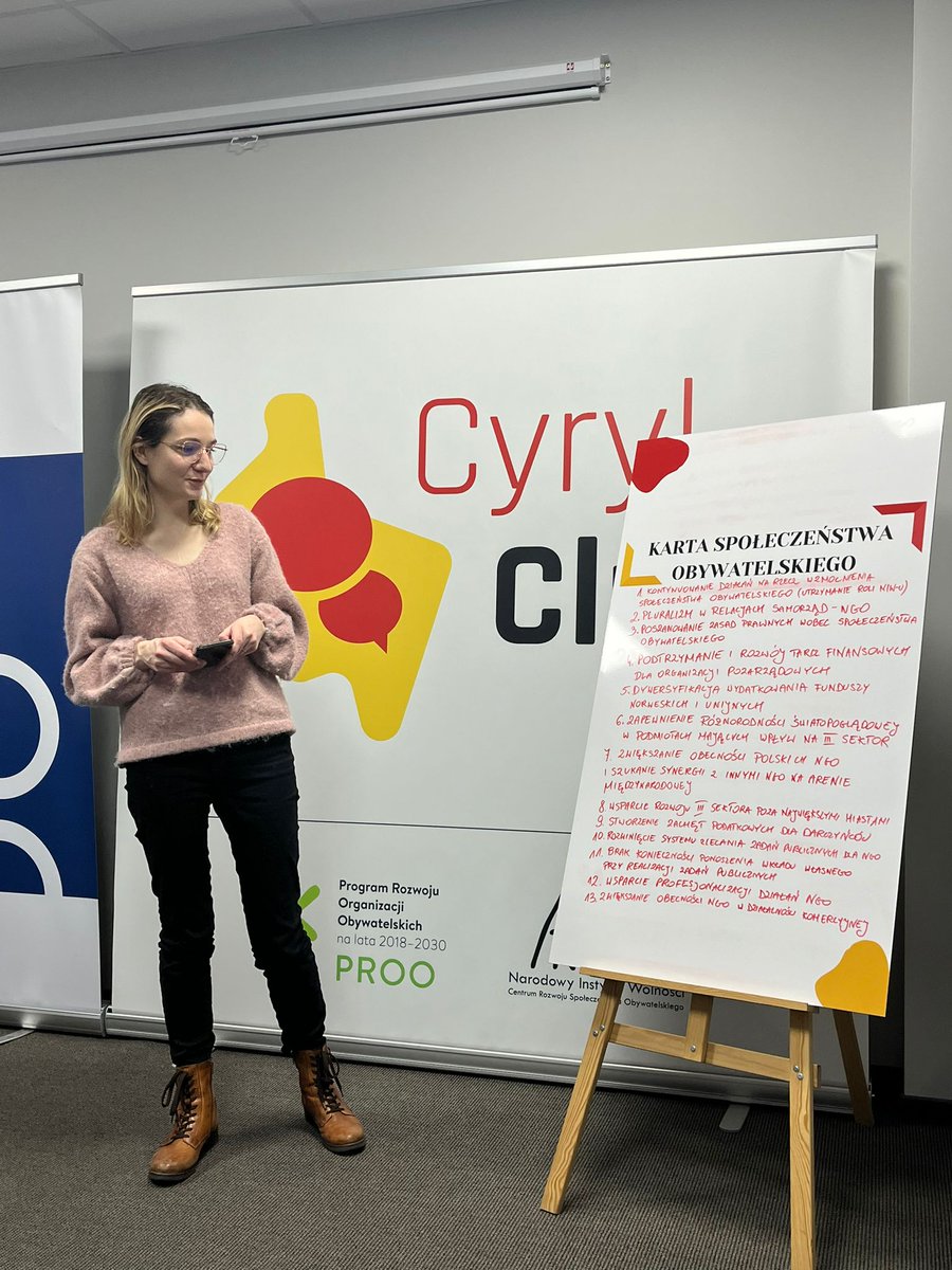 StrzeleckaKlaud's tweet photo. Dziś od rana trwa Forum NGO w Cyryl Clubie w Poznaniu 😍
Opracowaliśmy #KartaSpołeczenstwaObywatelskiego i podzieliliśmy się planami działań różnych organizacji z całej Polski.
Dziękujemy za bardzo kreatywne spotkanie! 🇵🇱
#ForumNGO
#KonserwatywnyDialog
#WspolnotaWartości
#CyrylClub