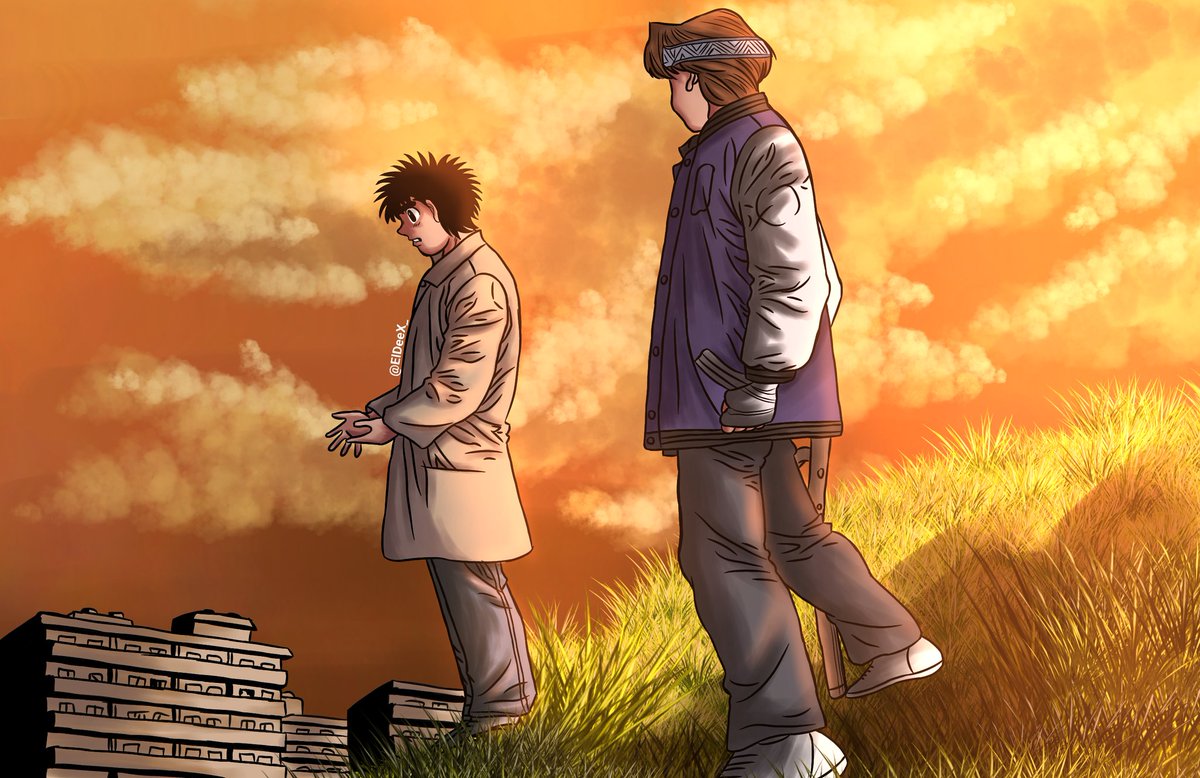 ElDeeX_'s tweet photo. IPPO AND ITAGAKI #hajimenoippo #ippo #itagaki #manabu #makunouchi #espiritudelucha #mangacoloring #mangaart #manga https://t.co/Lk55LYQK6F