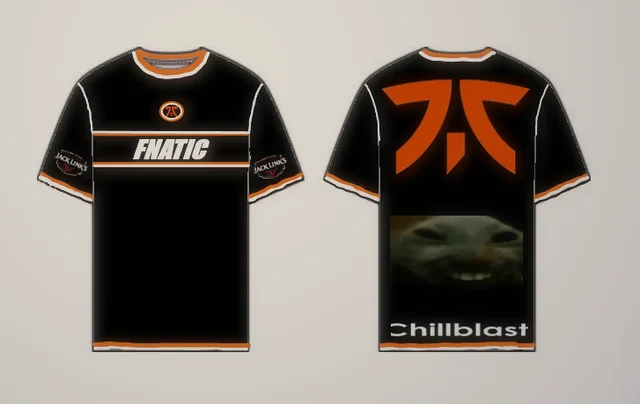 YO THIS IS NOT A DRILL FNATIC SAID THAT IF THIS TWEET GETS 100K LIKES THEN THEY WILL USE THIS JERSEY ON STAGE FOR A GAME LIKE THE FUCKING TWEEEEEEEET