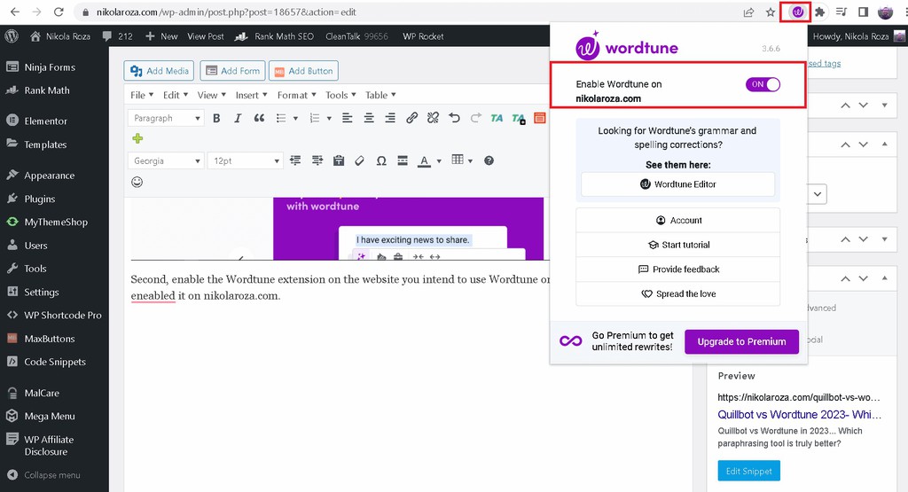 NikolaRoza's tweet image. Wordtune and Quillbot are both AI-powered writing tools that can help users with paraphrasing, but there are some differences in how they perform.
Read more 👉 lttr.ai/AM5zx
#ParaphrasingTool #AIWritingSoftware