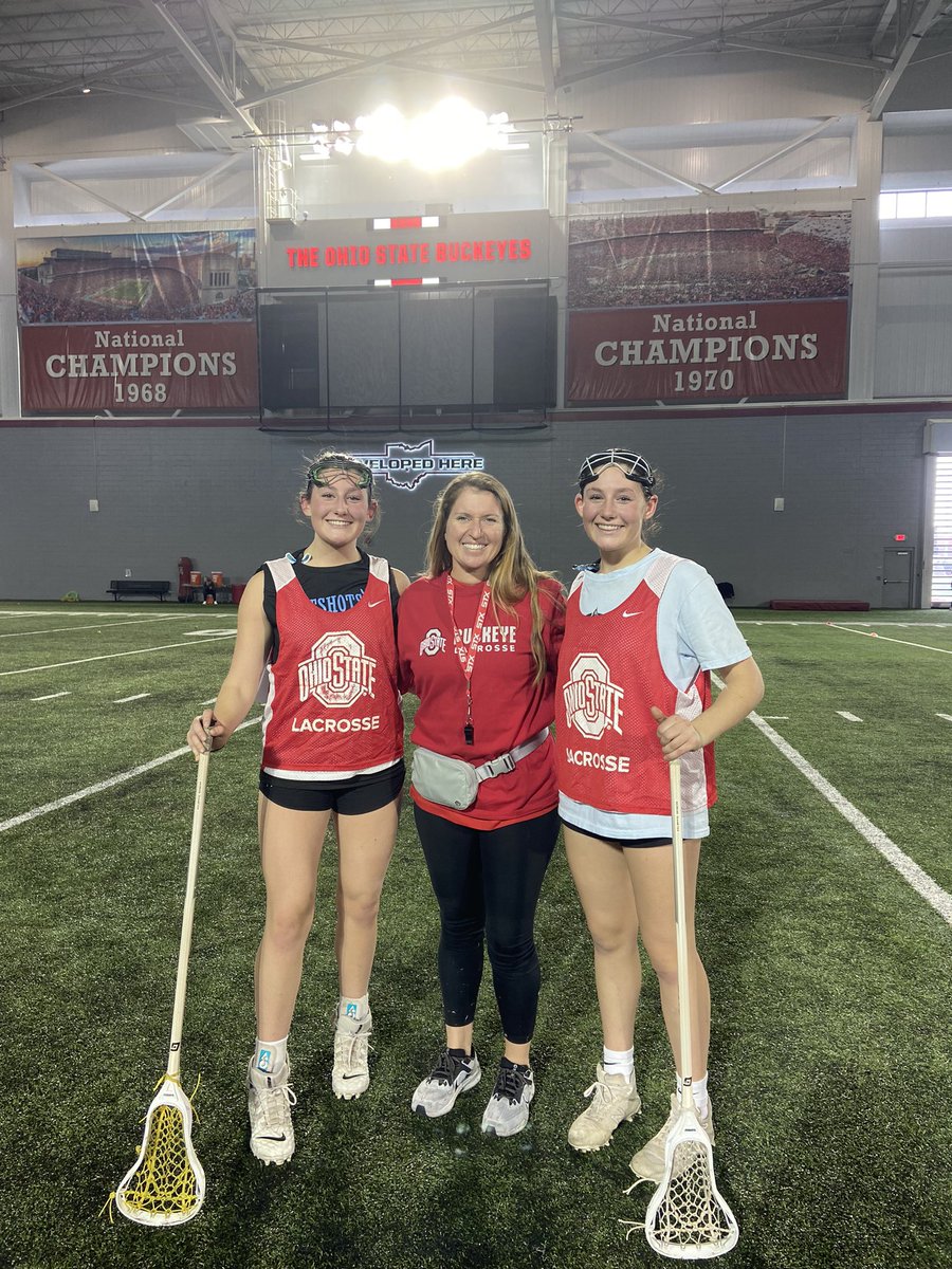Thank you so much <a href="/OhioStateWLAX/">Ohio State Women’s LAX</a> for the camp today. It was so much fun, and I learned so much from the team and coaching staff! I was able to absorb so much knowledge and skills, and I hope to be back soon. Go bucks! ❤️🩶🤍