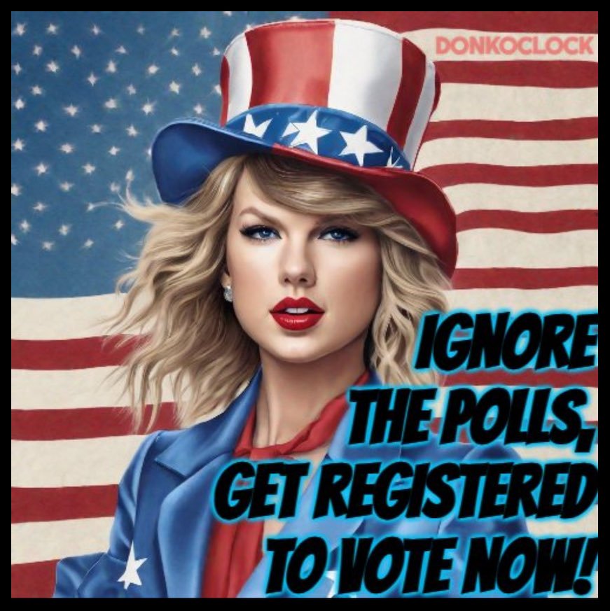 I can't imagine how much influence this young lady will have on Gen Z leading up to November 2024💙🇺🇸💙

Drop a 💙 if you think <a href="/taylorswift13/">Taylor Swift</a> is amazing