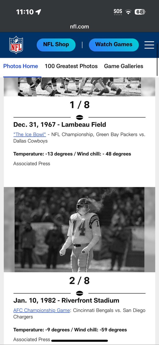 It’s not even the coldest game in history…the bills game got moved because Buffalo needed first responders on the streets and not at the game. We don’t have snow actively falling, or falling during the game, and no ice on streets right now. Home field advantage is a real thing