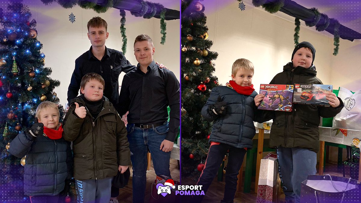 esportpomaga's tweet photo. Kolejne marzenia spełnione! 💜

Dzisiaj w Krakowie odbył się finał wydarzenia #EsportowaGwiazdka, podczas którego zbieraliśmy pieniądze dla potrzebującej rodziny. Dzięki Wam mogliśmy obdarować ich wymarzonymi prezentami z okazji Świąt Bożego Narodzenia oraz zorganizować wigilię dla wszystkich podopiecznych placówki TPD - Wesołe Małolaty.

⭐️ To już kolejna inicjatywa, kiedy to społeczność esportu łączy siły w szczytnym celu. Dziękujemy za Wasze zaangażowanie oraz każde wsparcie. 

Do zobaczenia wkrótce! 👋