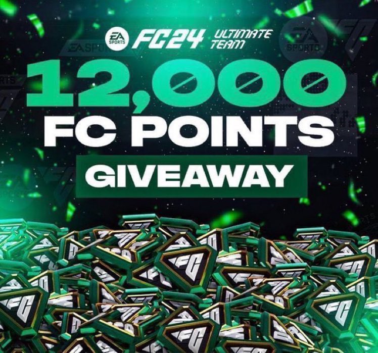 GiveawayMission's tweet image. HUGE 12,000 EA POINTS GIVEAWAY!

How to enter:
- RT 
- Follow me
- Turn Notifications On!
- Comment Done

Winner Soon!

GOODLUCK😉

#EAFC24 #EAFC @EASPORTSFC