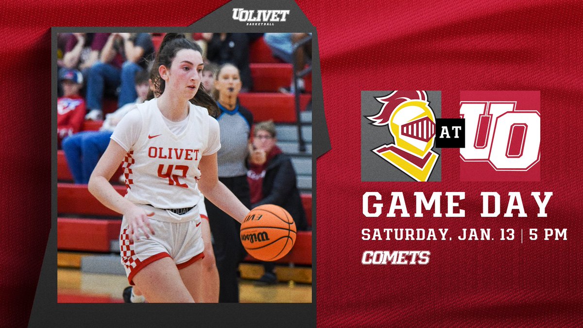 OlivetAthletics's tweet photo. GAME DAY! It's a @uolivetwbb and @uolivetmbb doubleheader inside the Cutler Event Center.

🆚 Calvin
🕔 5 pm (W)
📊 https://t.co/C2YoKhAv0c

🕖 7 pm (M)
📊 https://t.co/g2oI103wqi

💻 https://t.co/xkQ9knL3Mu

#GoCOMETS #d3hoops https://t.co/ZaBWeItN5W