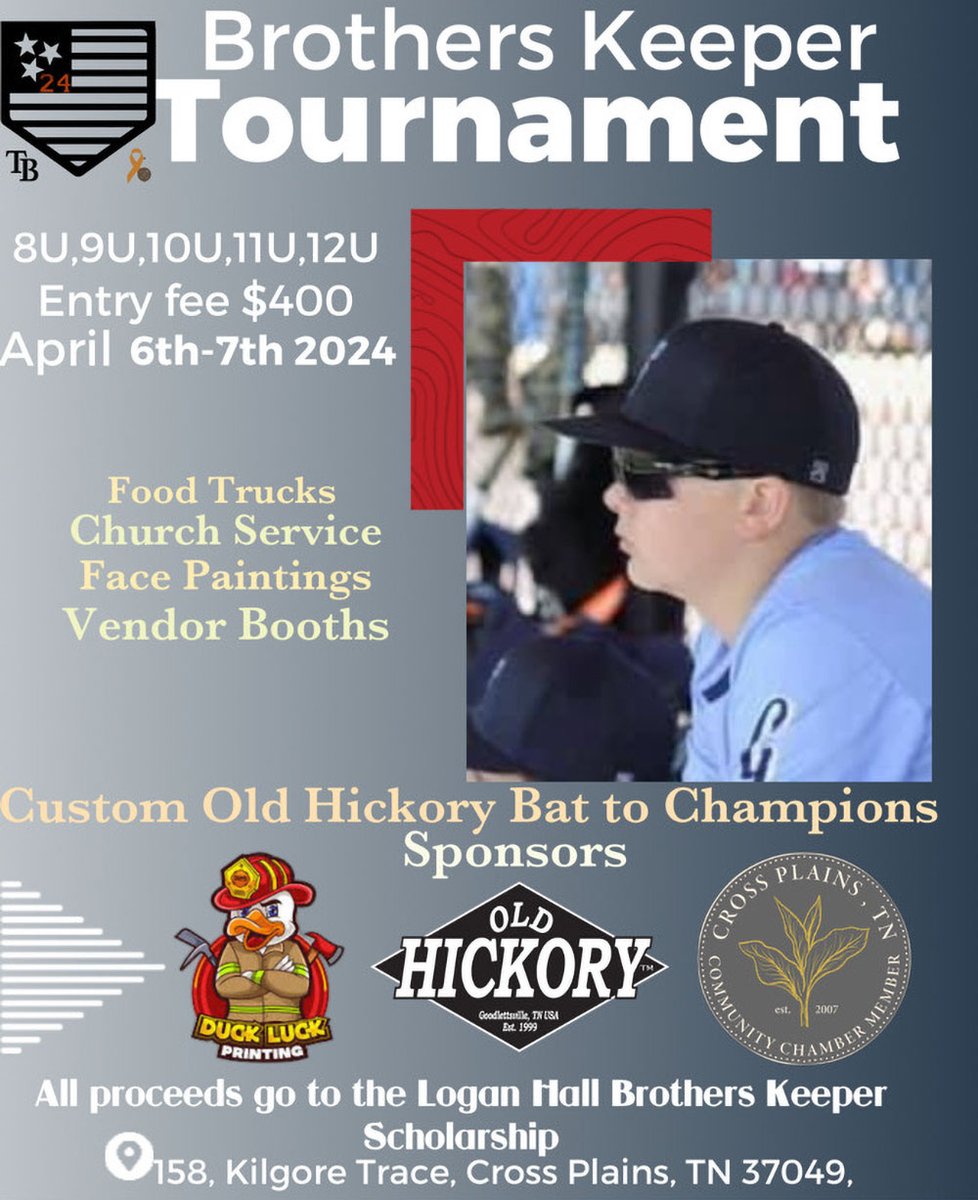 Coming in Cross Plains April 6-7, Our Brother's Keeper Baseball Tournament!