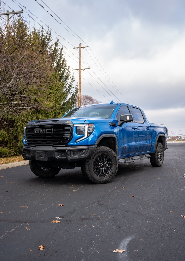 GRPerf's tweet photo. Elevate Your Ride with Our Aftermarket Towing Upgrade! 💨⁠
⁠This 2023 GMC AT4X received rear bags with a compressor and a front leveling kit for unparalleled towing capabilities. 
⁠
Need an upgrade? https://t.co/hlvDg1Fw3U

#GRP #GrahamRahalPerformance #GRPBuilt #GMC #AT4X https://t.co/DJAT8HBfPq