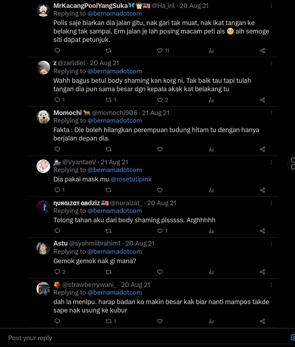 syuwlie's tweet photo. One of the ways for netizens to body shame victims is ; leave bad words in the comments.
#JRN500 #DigitalJournalism #JournZ #GroupA4 #Visuals #CaseExample #StopBodyShaming #BodyShaming #BodyPositivity #BeYOUtiful #BodyConfidence
@JRN500
https://t.co/eoQ3fuVAXO https://t.co/Y2dJDAoQQC