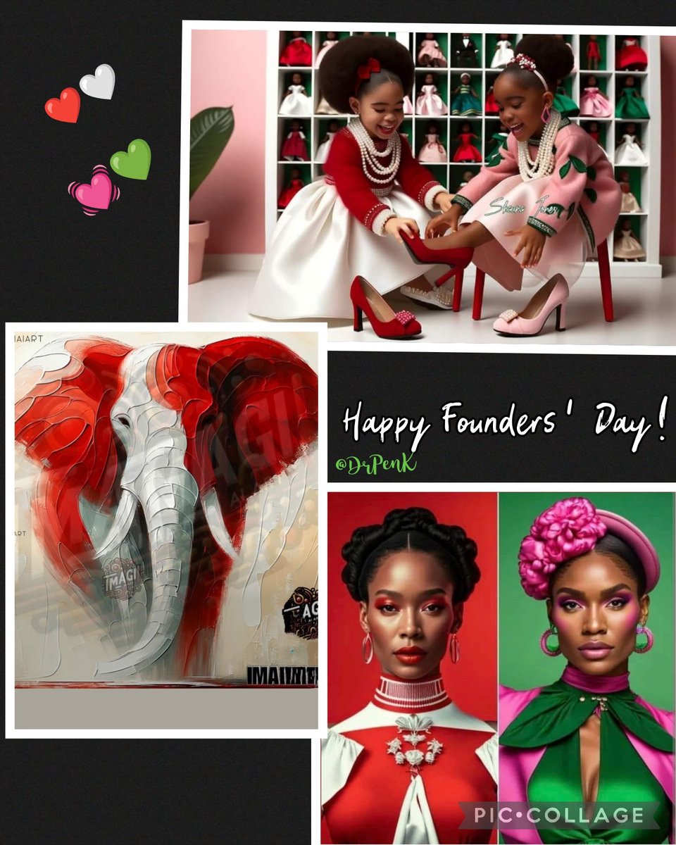 DrPenK's tweet photo. "We wear different colors, but we're SISTERS at Heart"~Happy Founders' Day to, my Sister/Friends, the women of Delta Sigma Theta Sorority, Inc.! ❤️🤍🩷💚
#DST1913 #DeltaSigmaTheta #SkeeOop https://t.co/Tsm9VsEas9