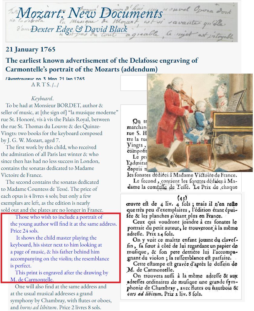 MozartCircleCN's tweet photo. #DexterEdge + #DavidBlack
#MozartNewDocuments
New #Mozart Doc Discovered:
1765
Discover original story behind one of most famous young #Mozart illustration ever:
#Carmontelle portrait!
Original Source with Complete Commentary!
#Mozart was: J.G.Wolfgang!
https://t.co/XDTQEYL5Vd https://t.co/GYq7e4VLCE