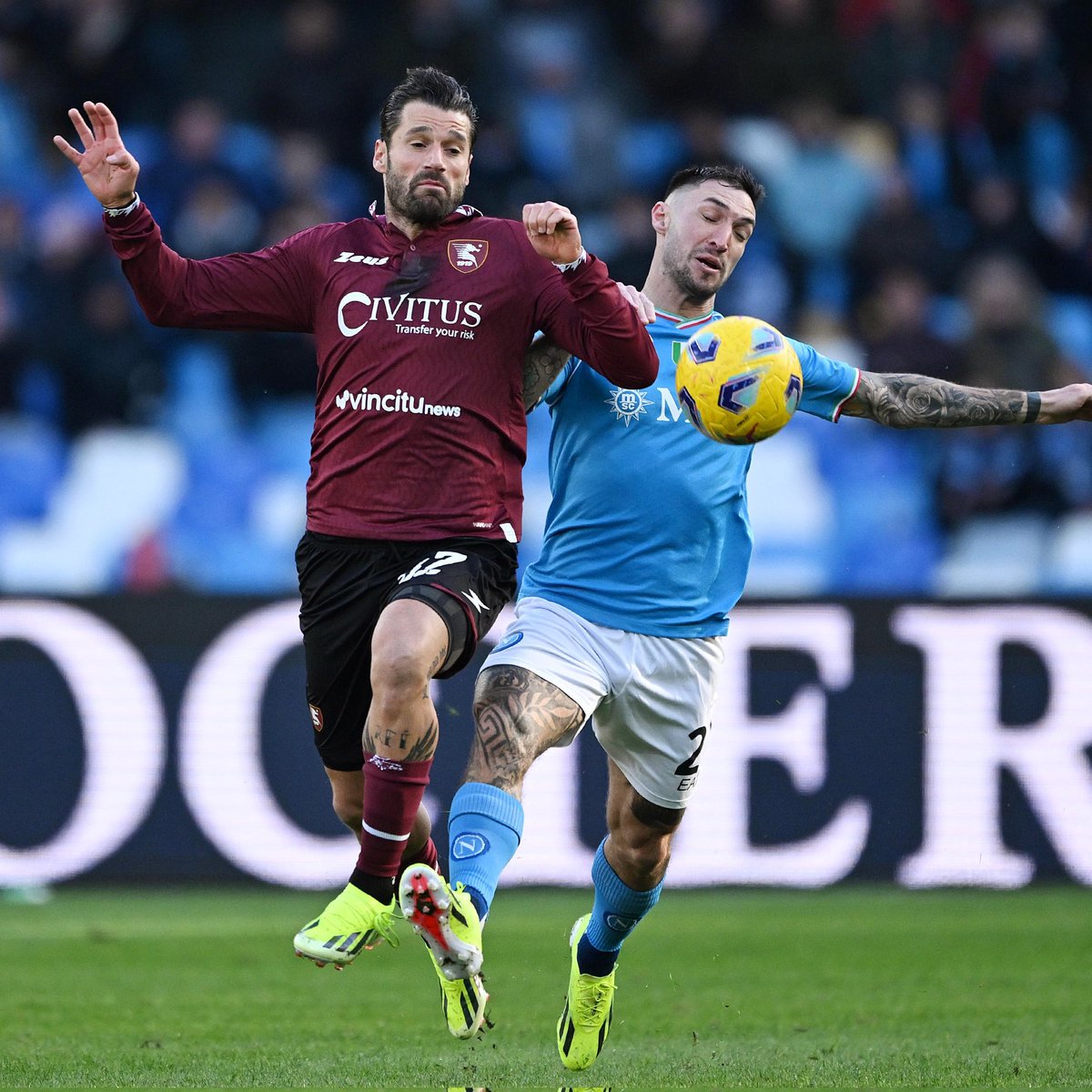 sportstickz's tweet photo. #SerieA | Full Time
Napoli 1-1 Salernitana
M. Politano 45+4 (P) A. Candreva 29
A Rrahmani 90+6
WHAT A GAME
Napoli won against Salernitana by a winning goal from Amir in end
Antonio Matteo
#Napoli #Salernitana #NapoliSalernitana #NAPSAL #NAP #SAL https://t.co/9emfK19eu2