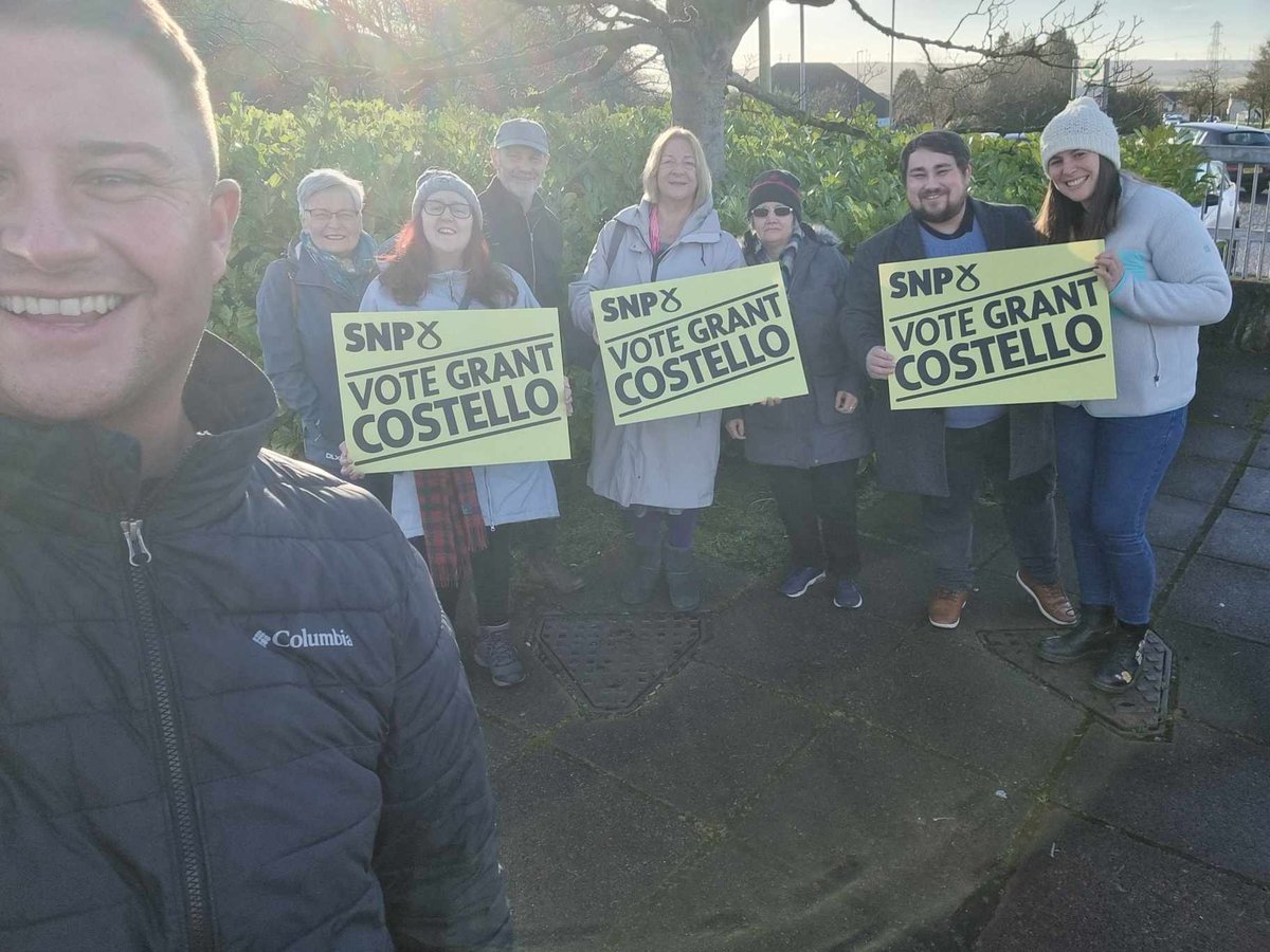 Great to be out in East Kilbride today with activists as we kick off the campaign make to Scotland and East Kilbride & Strathaven Tory-free. A choice between the Tories, or Labour implementing Tory policy, is no choice at all. It's only @theSNP that will stand up for Scotland.