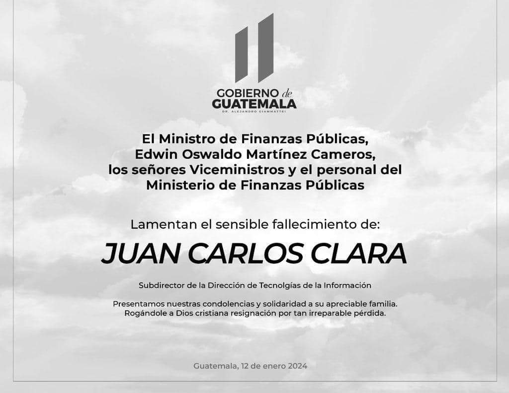 T1EETC_NOTICIAS's tweet photo. #CORRUPTOS AL LIMITE 

COMANDO ARMADO ASESINO A DIRECTOR DE INFORMATICA DEL MINISTERIO DE FINANZAS. 

Juan Carlos Clara fue atacado por un comando armado de elite estilo KAIBILES este hombre trabajaba en Informática del @MinfinGT
donde aparentemente hubieron hackeos. 

No dejaron cabos sueltos tras los miles de millones ROBADOS por @DrGiammattei y Miguelito su marido 

La MANO de Giammattei vuelve a manchar de sangre. Y el @MPguatemala solapan todo esto