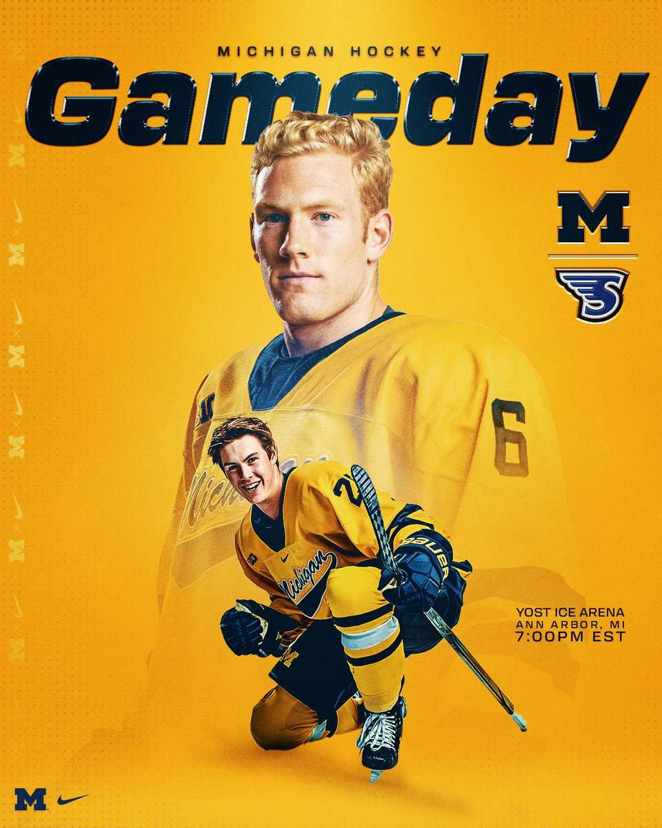 umichhockey's tweet photo. Game ✌️ tonight!

🆚 Stonehill
📍Yost Ice Arena
⌚️ 7 PM

𝘚𝘵𝘳𝘦𝘢𝘮𝘪𝘯𝘨 𝘰𝘯 𝘉1𝘎+
🖥️ https://t.co/d7DcZMSTpX
📡 https://t.co/95CjZ1r0iM
📊 https://t.co/guQwFidynE

#GoBlue https://t.co/tz06WvXSsO