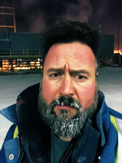 Martyupnorth's tweet photo. A cold snap like this quickly reveals who the real front line workers are in this country.  

Right now thousands of workers, mostly men (that's a fact, not a criticism), are working around the clock in brutal conditions, to keep the utilities on line. Natural gas, electricity, water, communication lines.  

Steam truck operators, linesmen, refinery staff, drillers, compressor mechanics, methanol pumpers, diesel delivery, engineers, and more, are all trying to keep the infrastructure intact, so we can stay warm & safe.  Typical 'Blue collar' men.

If one piece of the network fails, others will quickly go down.  Here in Alberta, natural gas is probably the most critical.  If we freeze gas lines, which happens often in extreme cold snaps, we lose everything downstream.  (Natural gas that comes out of the ground is wet, and needs to be processed or heated to keep it from freezing)

These folks are keeping us all alive right now.  If our utilities were to start failing, it would be a domino effect, and things would get ugly quickly.  I'm not exaggerating when I say that thousands of lives are immediately at risk.

The power grid is fragile right now. So do us all a favour.  Be conscious, and turn off the lights and appliances that you don't really need.  And if possible, turn down your furnace 1 or 2 degrees.  

Stay warm folks and help each other.