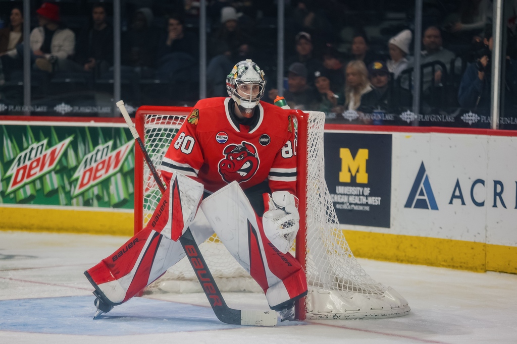 TheAHL's tweet photo. Shutout after shutout last night in the Western Conference. 

🧱 Yaroslav Askarov (@mkeadmirals)
🧱 Ales Stezka (@Firebirds)
🧱 Matthew Villalta (@RoadrunnersAHL)
🧱 Mitchell Weeks (@goicehogs) https://t.co/9NUQiKwY1j