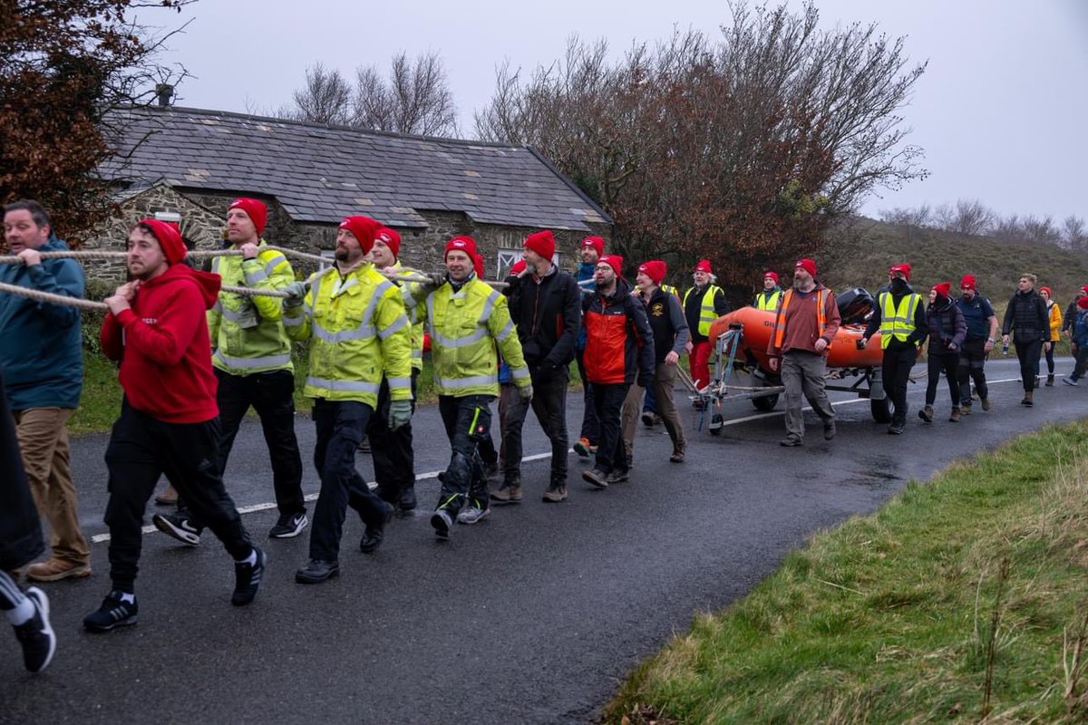 125th Overland Launch - a fabulous event to commemorate the historic event where a lifeboat was towed overland to be to launched and safely rescue a ship in distress. @RNLI @ExmoorNP @Exmoor4all @visitexmoor