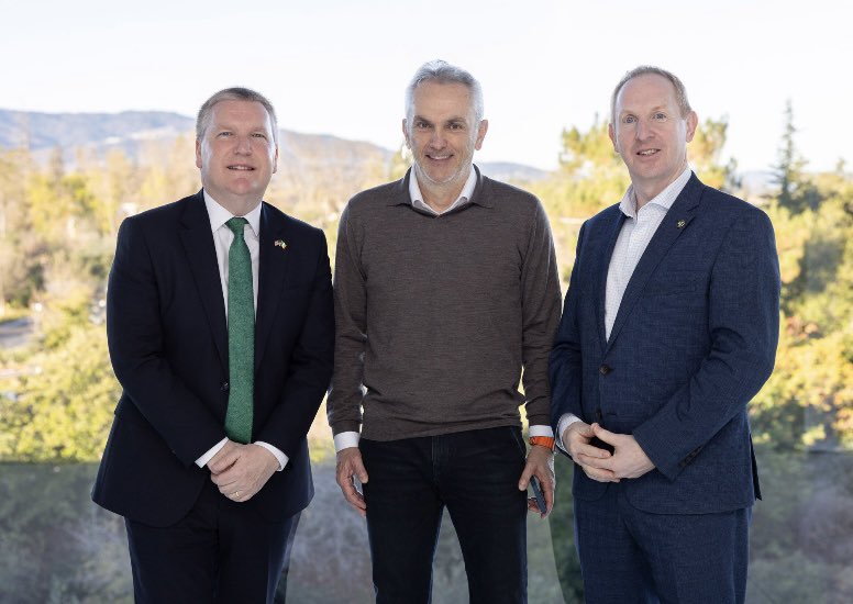 Very positive meeting with Luca Maestri, Senior VP &amp; CFO <a href="/Apple/">Apple</a>, at Apple Park in Cupertino, where I was joined by Michael Lohan, CEO <a href="/IDAIRELAND/">IDA Ireland</a> Apple has been in Ireland for >40 years, employs over 6,000 people, and is continuing to invest here.