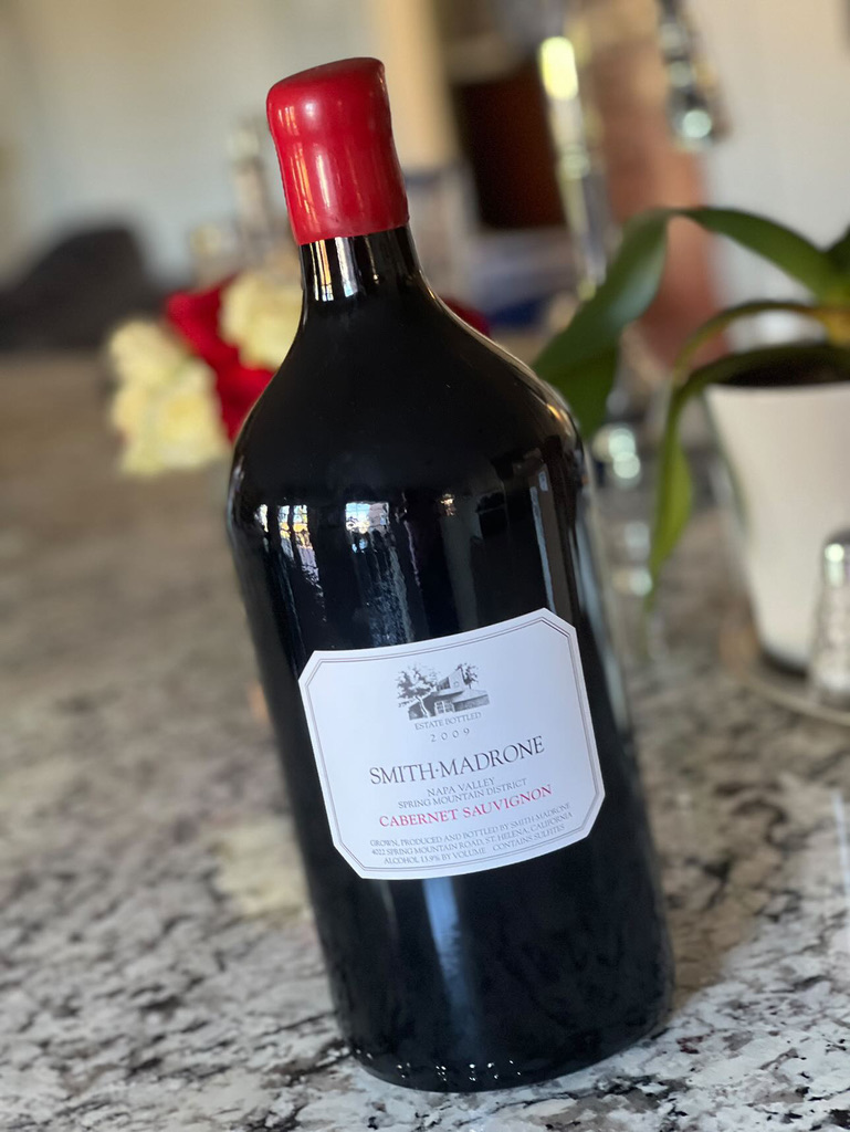 WinerySmith's tweet photo. When last did you enjoy a bottle of Smith-Madrone #Cabernet this size??? Thanks @tclagett2 for sharing this one with us, it's often we get to see our 2009 in this format out and about!
https://t.co/clNuAPyis0
#napacab #librarywines #napa #sthelena #winetasting #wine https://t.co/T5dOG1QBFU