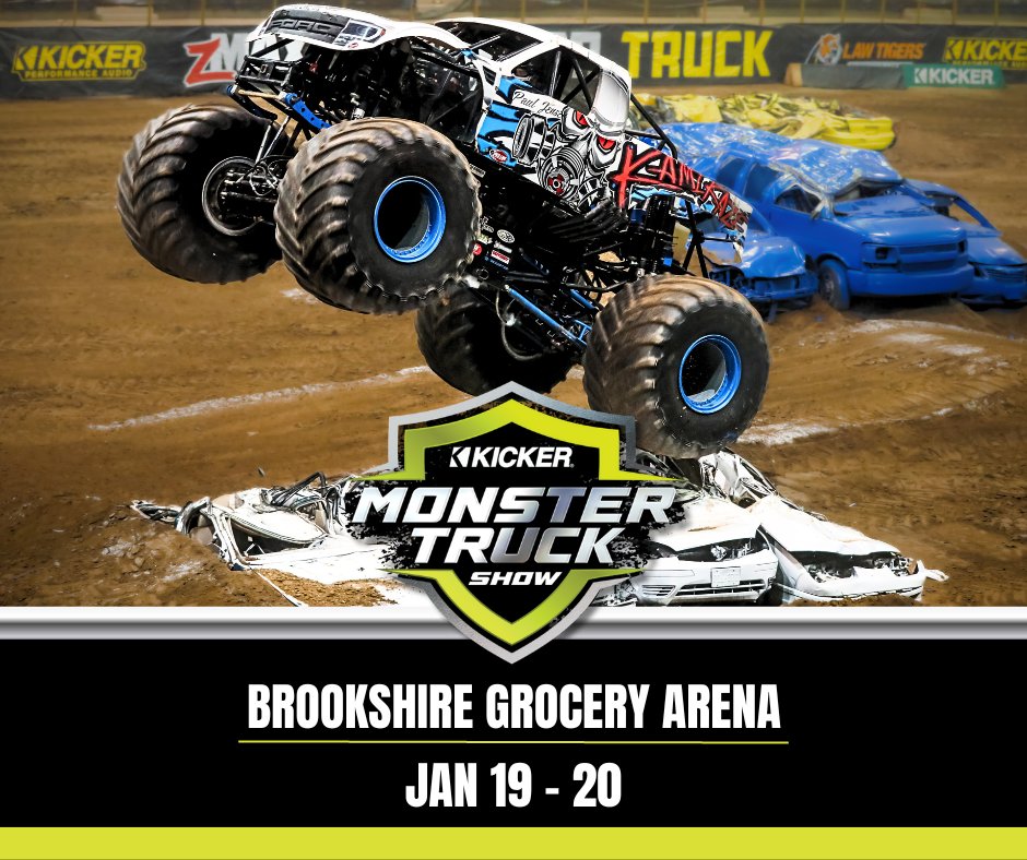💥 It’s time Bossier City!!

🚙💨 Join us for 2 nights of heart-racing action at the BGA THIS weekend! 🏟️

🎟️ Get tickets: bit.ly/KMTS_BossierCi… and in person at the b1BANK Box Office open Wednesdays and Fridays from 10AM - 2PM.