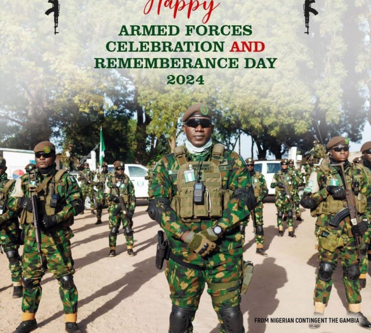moreinobent's tweet photo. Armed forces celebration and Remembrance Day ! We
Stand to honour them
@ZagazOlaMakama @DejiAdesogan @KareemReal @HQNigerianArmy @DefenceInfoNG https://t.co/dpT9BF9szM