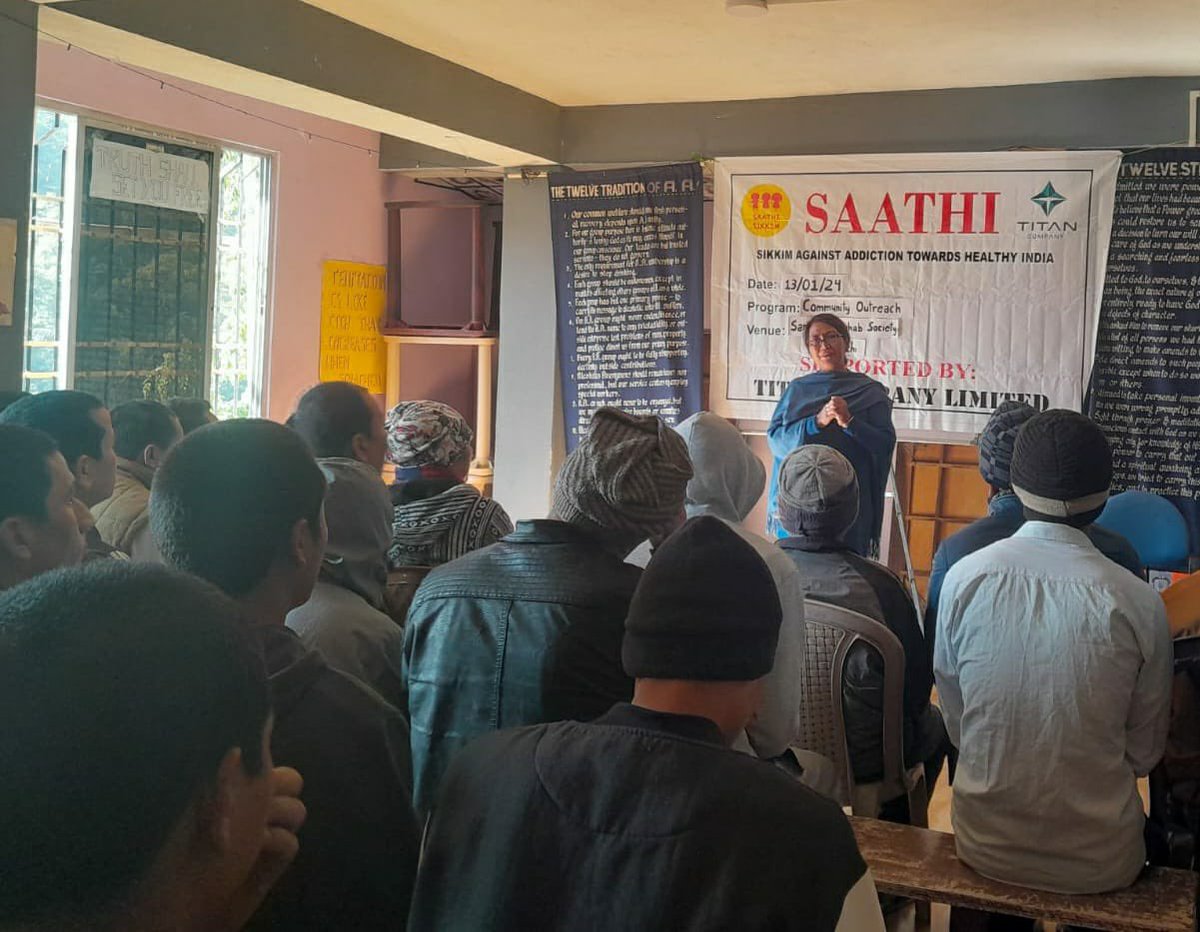 Saathi_Sikkim's tweet photo. On 13th January,2024 community outreach program was organised by SAATHI Alumni Group, at Sanjeevani Rehab Society, Namchi. https://t.co/hWxvKmcn5D