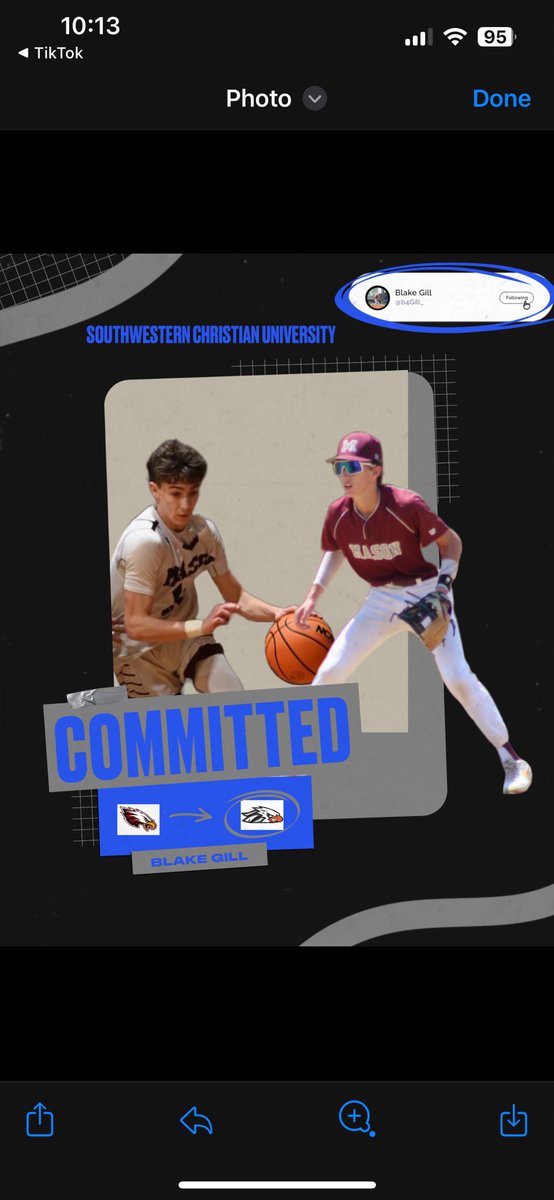 Blake Gill (@b4gill_) on Twitter photo I am excited to announce that I will be furthering my academic and athletic career at Southwestern Christian University! This is truly a blessing and an honor. Thank you to everyone who has helped me get to this point #GoEagles <a href="/SCUBaseball/">SCU Baseball</a> <a href="/SCU_HOOPS/">SCU HOOPS</a> <a href="/SCU_Eagles/">SCU Athletics</a> <a href="/NoLongTwos/">Quinn Wooldridge</a> I am excited to announce that I will be furthering my academic and athletic career at Southwestern Christian University! This is truly a blessing and an honor. Thank you to everyone who has helped me get to this point #GoEagles <a href="/SCUBaseball/">SCU Baseball</a> <a href="/SCU_HOOPS/">SCU HOOPS</a> <a href="/SCU_Eagles/">SCU Athletics</a> <a href="/NoLongTwos/">Quinn Wooldridge</a>