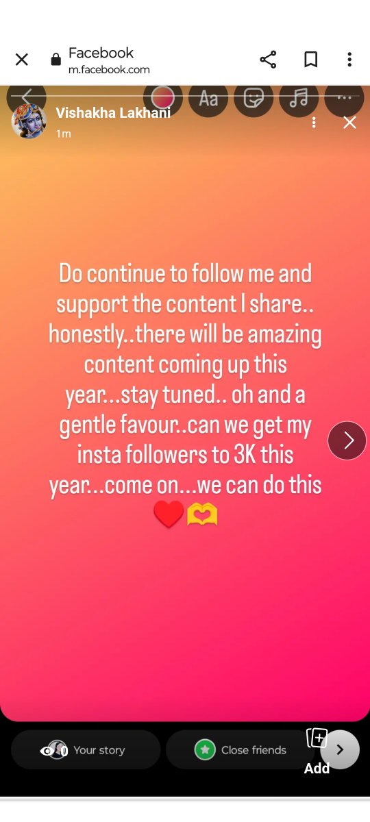 My Instagram ID is @vishakha.029 and let's get my twitter followers to 4K...we can do this..